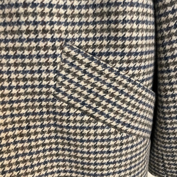 Zara Blazer Coat Buttoned Multicolored Houndstooth NWOT - Picture 11 of 11